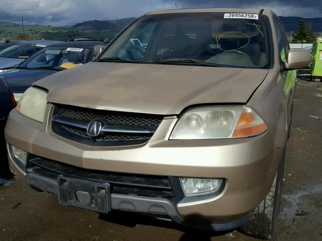 2HNYD18492H526897 - 2002 ACURA MDX GOLD photo 2