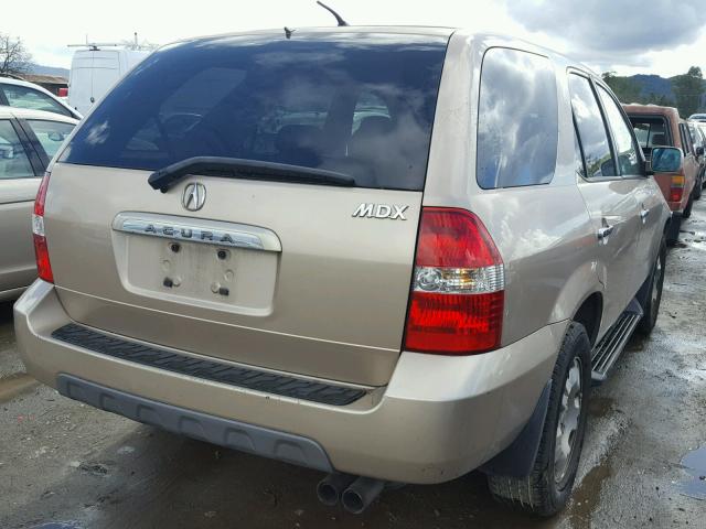 2HNYD18492H526897 - 2002 ACURA MDX GOLD photo 4