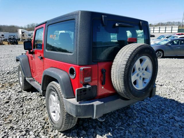 1C4AJWAG6GL279348 - 2016 JEEP WRANGLER S RED photo 3