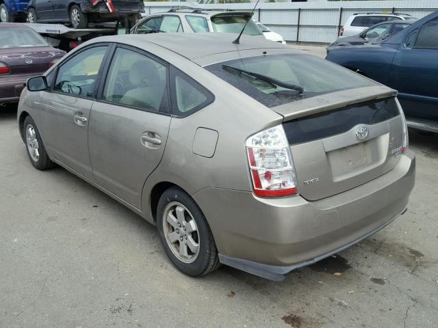 JTDKB20U767506376 - 2006 TOYOTA PRIUS GOLD photo 3