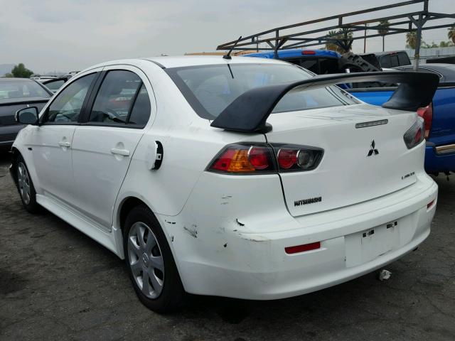 JA32U2FU2FU015831 - 2015 MITSUBISHI LANCER ES WHITE photo 3