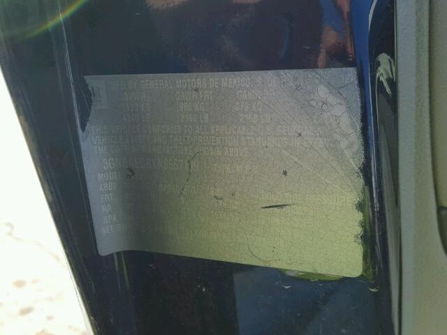 3GNBAEDBXAS567199 - 2010 CHEVROLET HHR LS BLUE photo 10