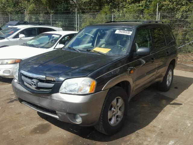 4F2CZ06144KM09504 - 2004 MAZDA TRIBUTE ES BLACK photo 2