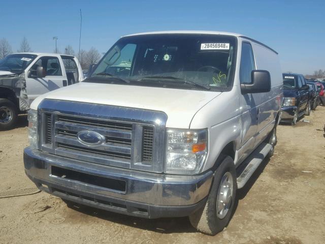 1FTNE24W68DB03364 - 2008 FORD ECONOLINE WHITE photo 2