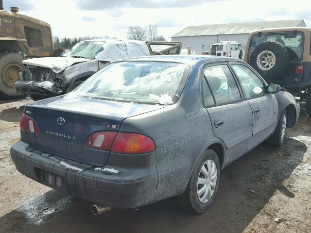 2T1BR12E2YC265193 - 2000 TOYOTA COROLLA VE BLUE photo 4