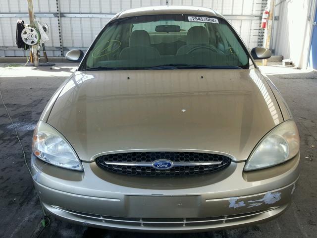 1FAFP55U4YA263618 - 2000 FORD TAURUS SES GOLD photo 10