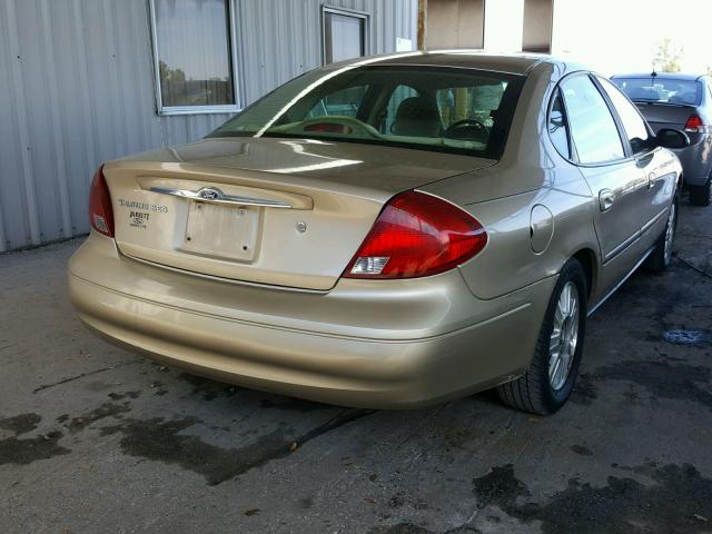 1FAFP55U4YA263618 - 2000 FORD TAURUS SES GOLD photo 4