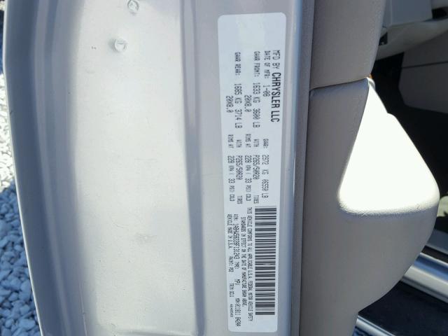 1A8HW58228F131243 - 2008 CHRYSLER ASPEN LIMI 银色 照片 10