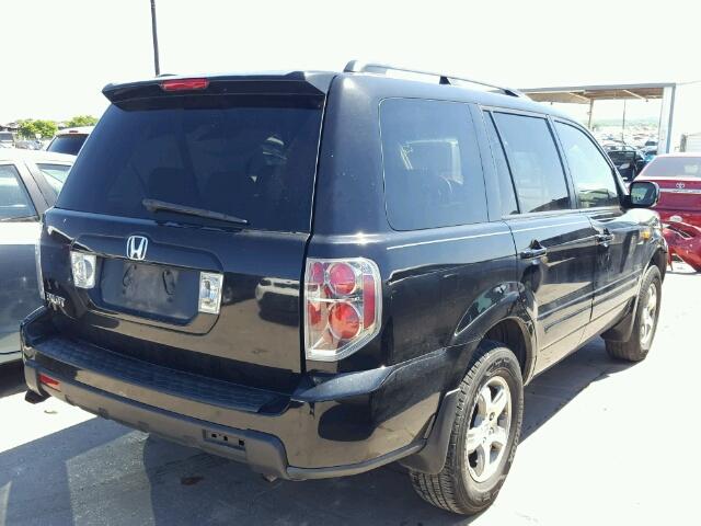 5FNYF28468B015328 - 2008 HONDA PILOT EX BLACK photo 4