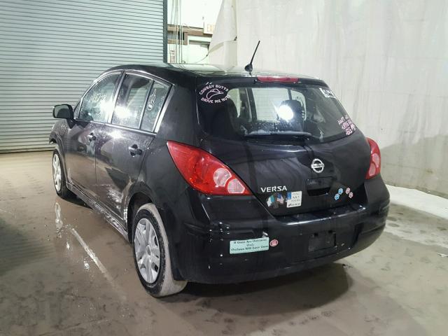 3N1BC1CP3BL428863 - 2011 NISSAN VERSA S BLACK photo 3