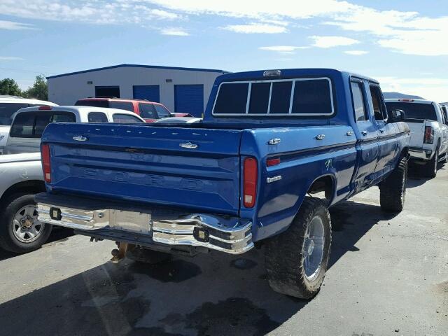 F26YCW44085 - 1975 FORD F-250 BLUE photo 4