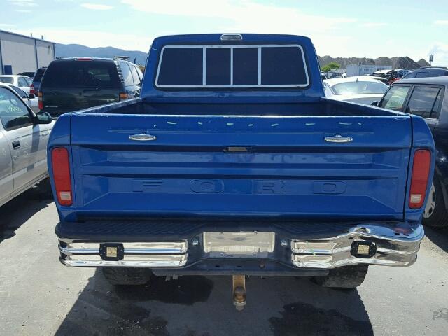 F26YCW44085 - 1975 FORD F-250 BLUE photo 9