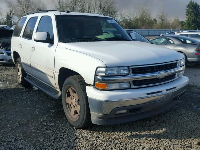 1GNEK13Z65J203693 - 2005 CHEVROLET TAHOE K150 WHITE photo 1