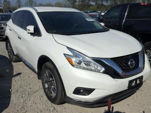 5N1AZ2MG1GN127572 - 2016 NISSAN MURANO S WHITE photo 1