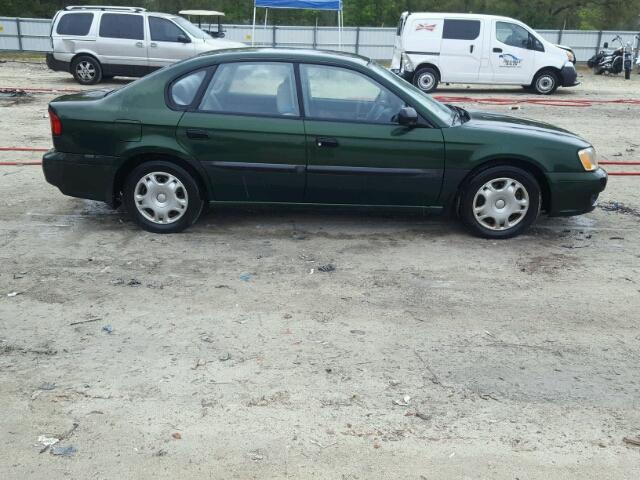 4S3BE6359Y7202648 - 2000 SUBARU LEGACY L GREEN photo 9