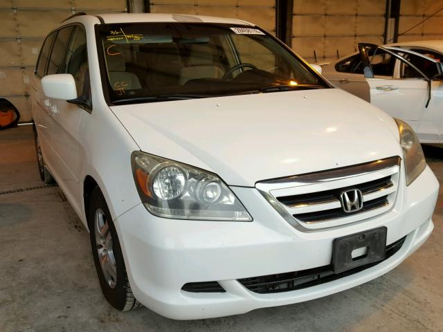 5FNRL38426B052943 - 2006 HONDA ODYSSEY EX WHITE photo 1