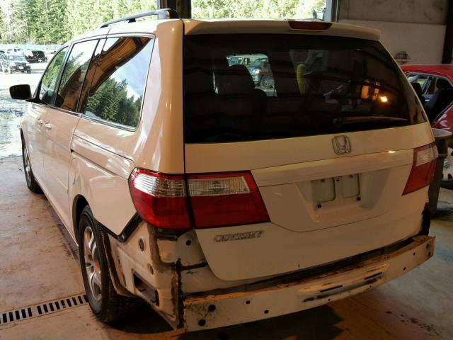 5FNRL38426B052943 - 2006 HONDA ODYSSEY EX WHITE photo 3