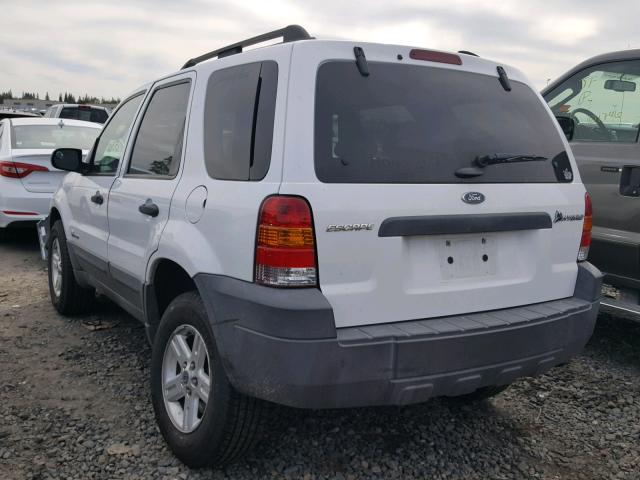 1FMYU59H17KB96571 - 2007 FORD ESCAPE HEV WHITE photo 3