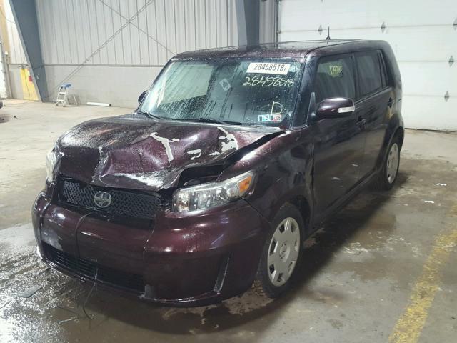 JTLKE50EX91077876 - 2009 TOYOTA SCION XB BURGUNDY photo 2