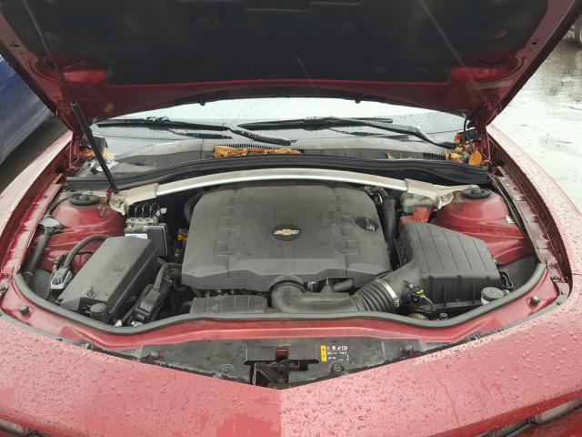 2G1FC3DD6B9169098 - 2011 CHEVROLET CAMARO LT RED photo 7