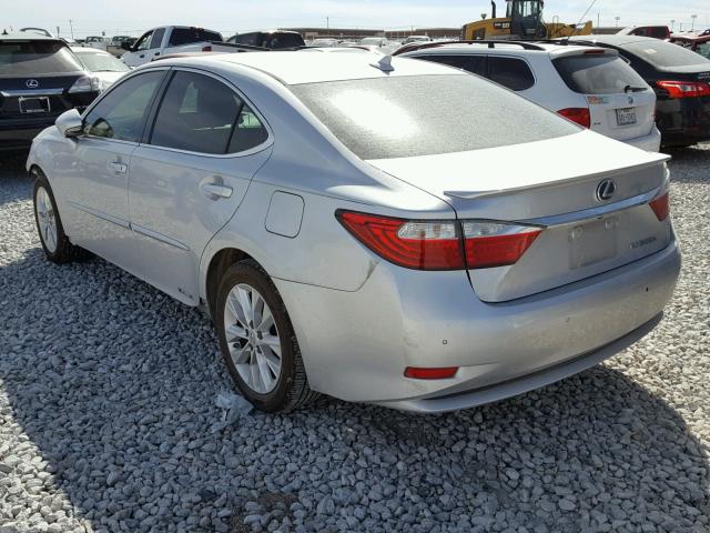 JTHBW1GG8D2007609 - 2013 LEXUS ES 300H SILVER photo 3