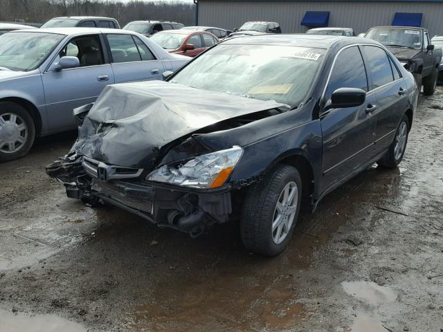 1HGCM66563A014945 - 2003 HONDA ACCORD EX BLACK photo 2