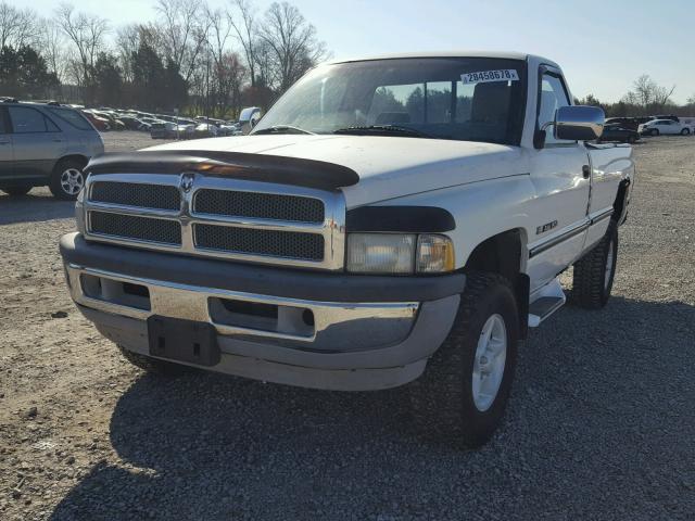 1B7HF16Z4VS212506 - 1997 DODGE RAM 1500 WHITE photo 2