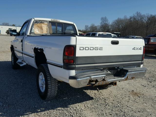 1B7HF16Z4VS212506 - 1997 DODGE RAM 1500 WHITE photo 3