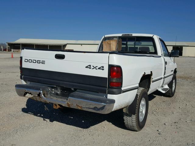 1B7HF16Z4VS212506 - 1997 DODGE RAM 1500 WHITE photo 4