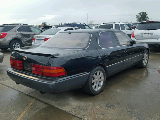 JT8UF11E5M0069836 - 1991 LEXUS LS 400 BLACK photo 4