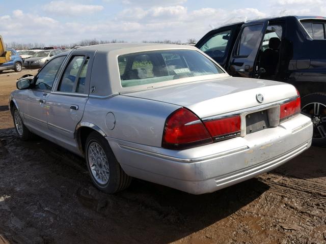 2MEFM74W5XX690165 - 1999 MERCURY GRAND MARQ SILVER photo 3