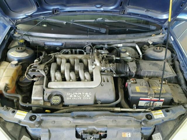 1ZWFT61L725608464 - 2002 MERCURY COUGAR V6 BLUE photo 7