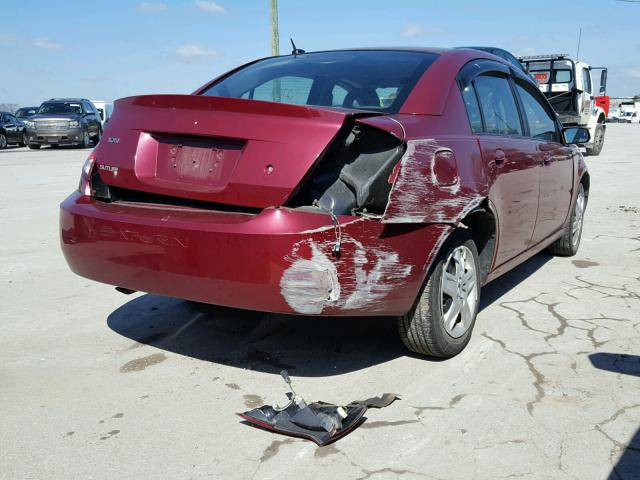 1G8AJ55F16Z182110 - 2006 SATURN ION LEVEL RED photo 4