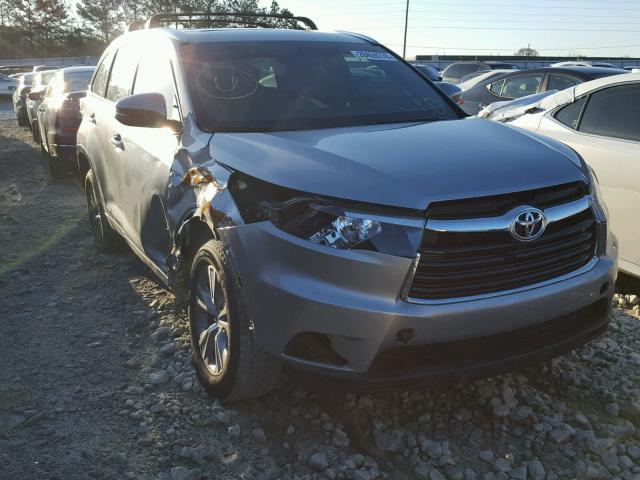 5TDKKRFH7FS088412 - 2015 TOYOTA HIGHLANDER SILVER photo 1