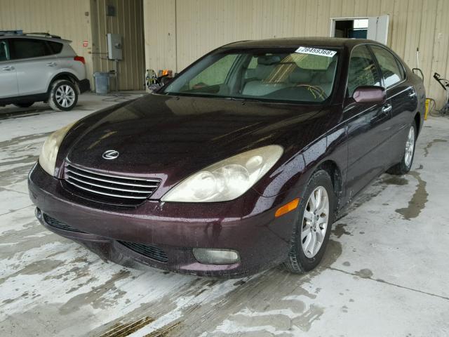 JTHBF30G225004965 - 2002 LEXUS ES 300 RED photo 2