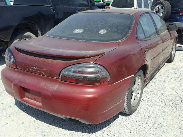 1G2WR5211YF289311 - 2000 PONTIAC GRAND PRIX RED photo 4