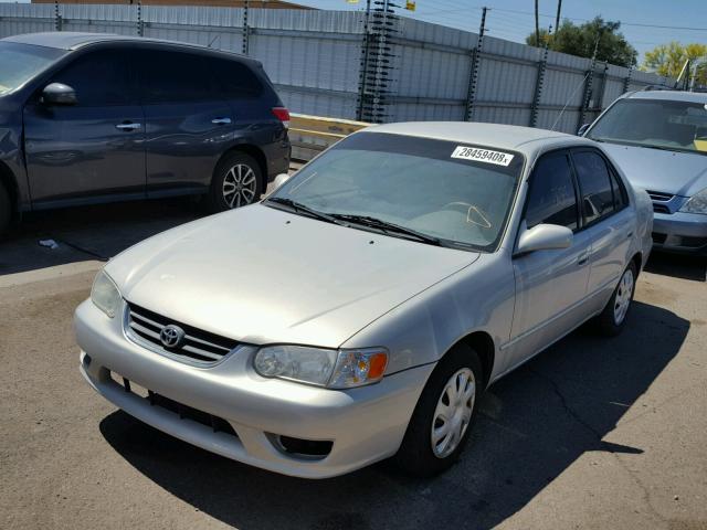 1NXBR12E62Z644574 - 2002 TOYOTA COROLLA CE SILVER photo 2