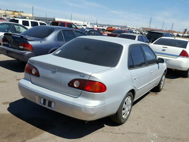 1NXBR12E62Z644574 - 2002 TOYOTA COROLLA CE SILVER photo 4