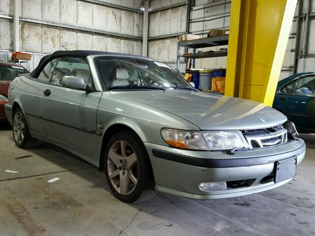 YS3DF78K527002571 - 2002 SAAB 9-3 SE GREEN photo 1