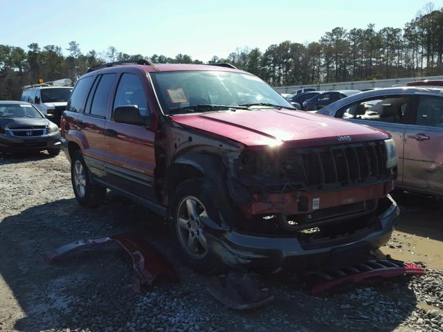 1J4GW48S34C420277 - 2004 JEEP GRAND CHER MAROON photo 1