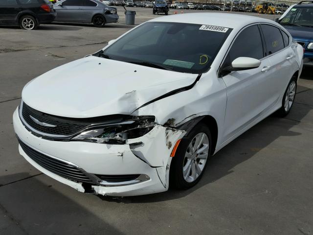 1C3CCCAB8FN719308 - 2015 CHRYSLER 200 LIMITE WHITE photo 2