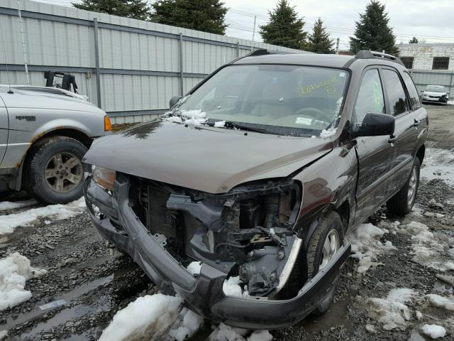 KNDJF724387517064 - 2008 KIA SPORTAGE L BROWN photo 2