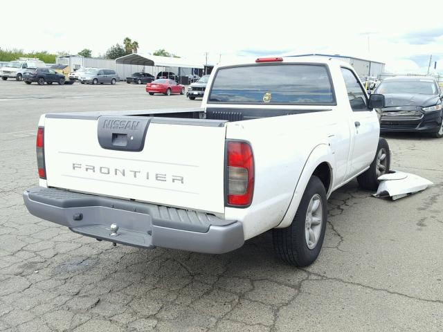 1N6DD21S61C337321 - 2001 NISSAN FRONTIER X WHITE photo 4