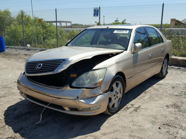 JTHBN36F440161608 - 2004 LEXUS LS 430 GOLD photo 2