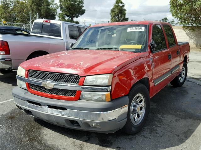 2GCEC13T051199572 - 2005 CHEVROLET SILVERADO RED photo 2