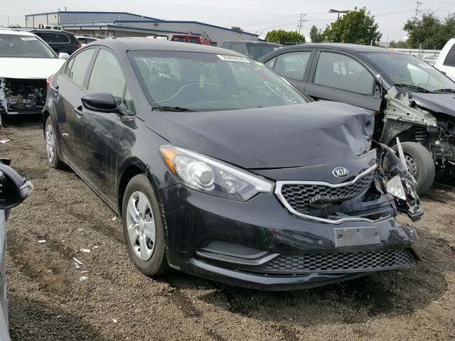 KNAFK4A62G5538949 - 2016 KIA FORTE LX BLACK photo 1