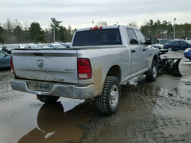 3C6UD5CL8CG333207 - 2012 DODGE RAM 2500 S SILVER photo 4