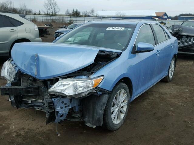 4T1BF1FK9CU608467 - 2012 TOYOTA CAMRY BASE BLUE photo 2