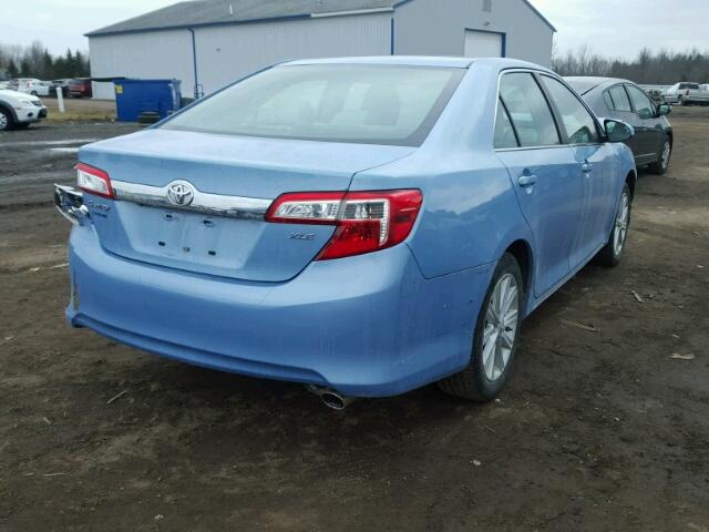 4T1BF1FK9CU608467 - 2012 TOYOTA CAMRY BASE BLUE photo 4