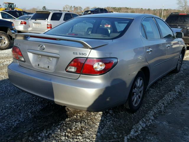 JTHBA30G940023155 - 2004 LEXUS ES 330 SILVER photo 4